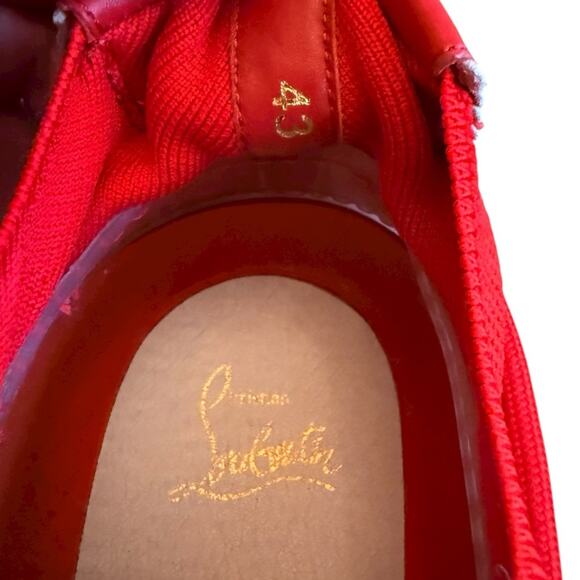 Christian Louboutin Arpoador Red Suede Drawstring Sock Sneakers Men’s EU 43US 10 - Picture 14 of 14